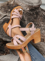 Sandalen met Gevlochten Details