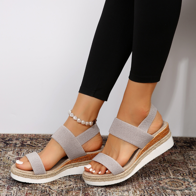 Sandalen met Hoge Plateauzool