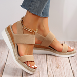 Sandalen met Hoge Plateauzool