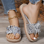 Sandalen met Multicolor Bloemendetail