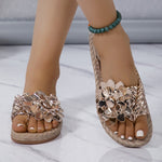 Sandalen met Multicolor Bloemendetail