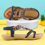 Sandalen met Open Teen en Elastische Band