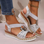 Sandalen met Verstelbare Bandjes en Platform