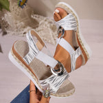 Sandalen met Verstelbare Bandjes en Platform