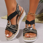 Sandalen met Verstelbare Bandjes en Platform