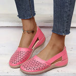 Slip-On Sandalen met Geometrische Uitsparingen