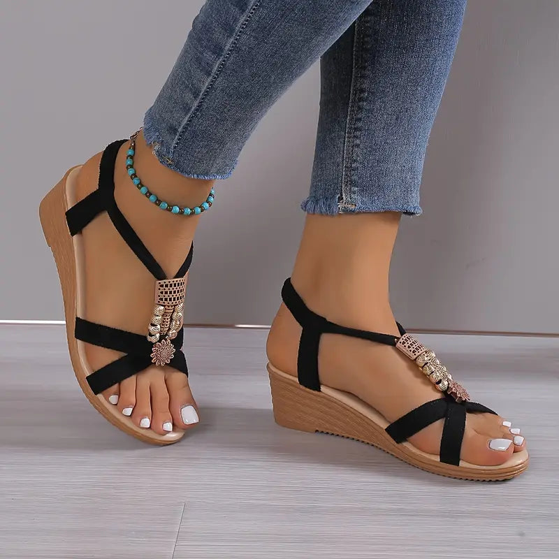 Wedge Sandalen met Chic Design