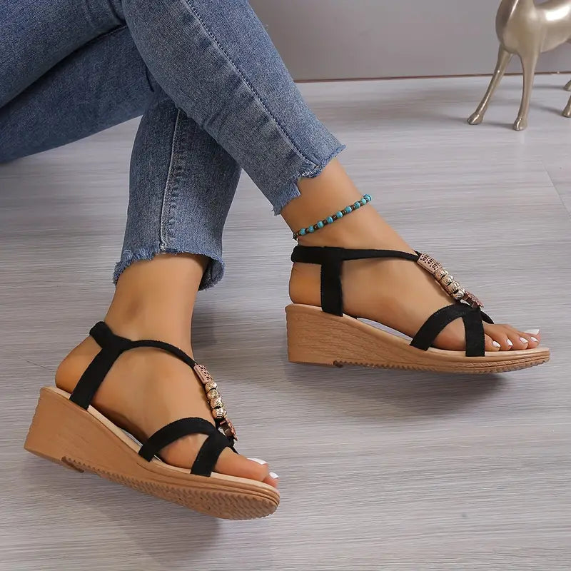 Wedge Sandalen met Chic Design