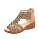 Wedge Sandalen met Elegant Strappy Ontwerp