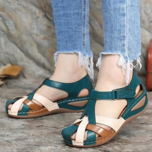 Wedge Sandalen met Multi-Straps