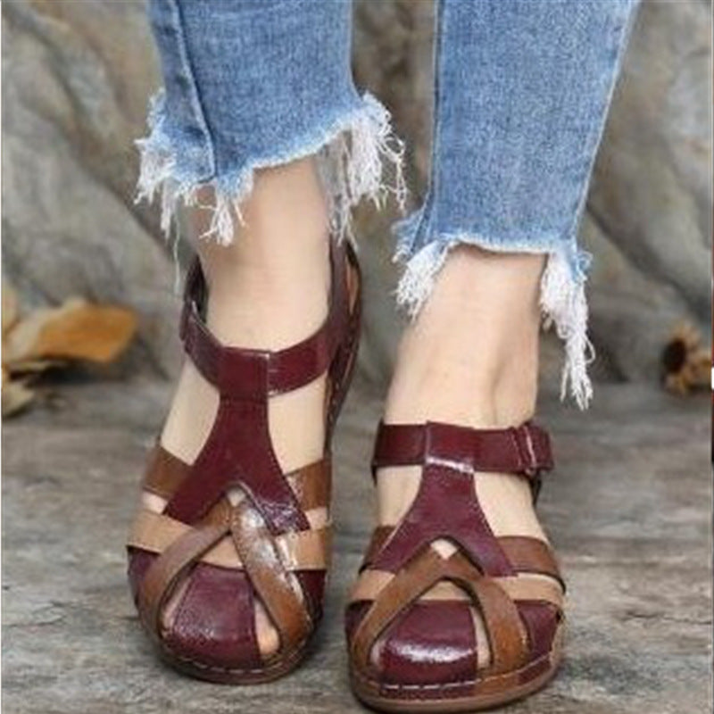 Wedge Sandalen met Multi-Straps