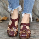 Wedge Sandalen met Multi-Straps