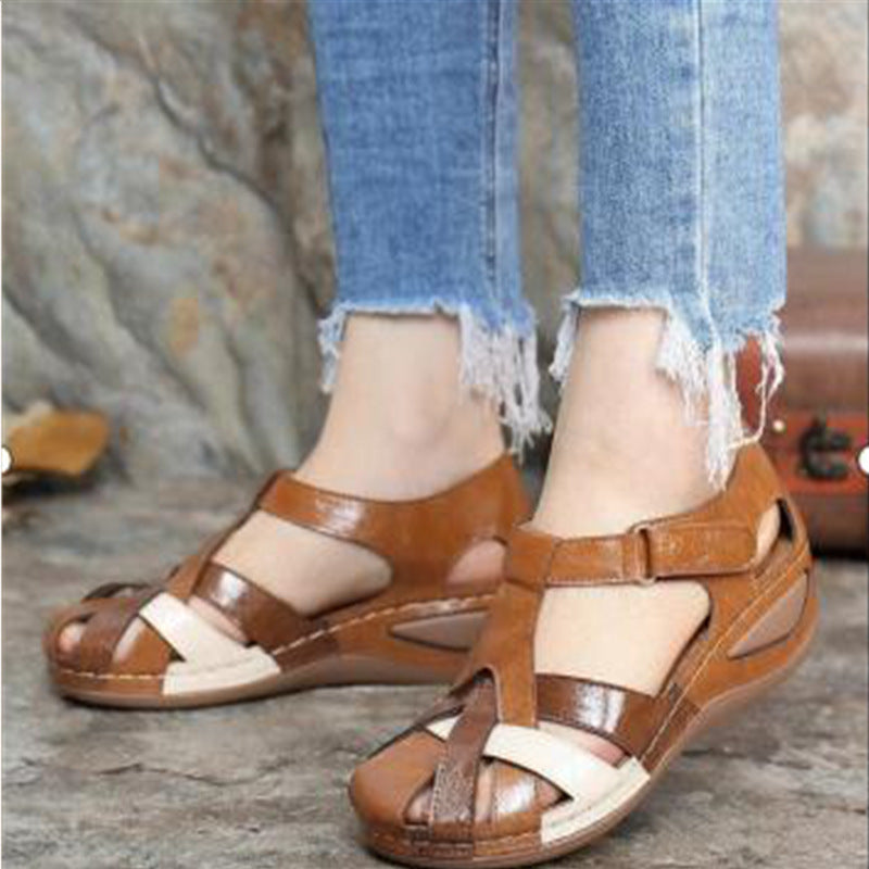 Wedge Sandalen met Multi-Straps