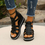 Wedge Sandalen met Rhinestones