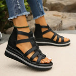 Wedge Sandalen met Rhinestones