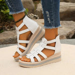 Wedge Sandalen met Rhinestones