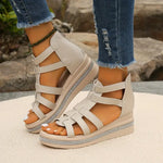 Wedge Sandalen met Rhinestones