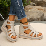 Wedge Sandalen met Rhinestones