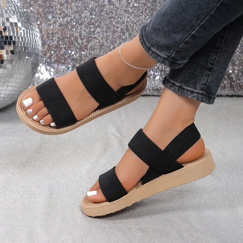 Wedge Sandalen met Verstelbare Banden