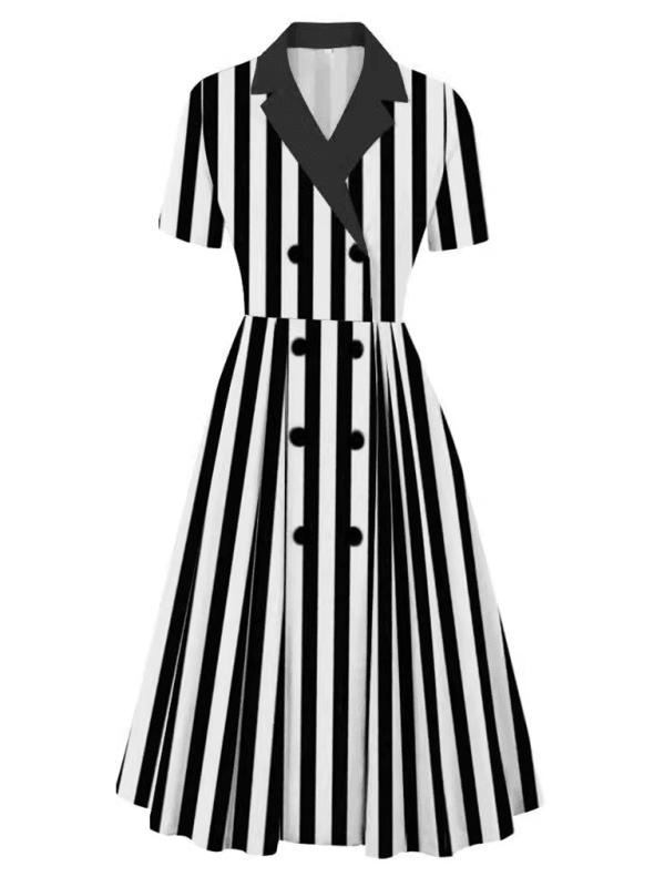 A-lijn Jurk met Dubbelzijdige Sluiting - Midi Dresses - Jurkjes.co
