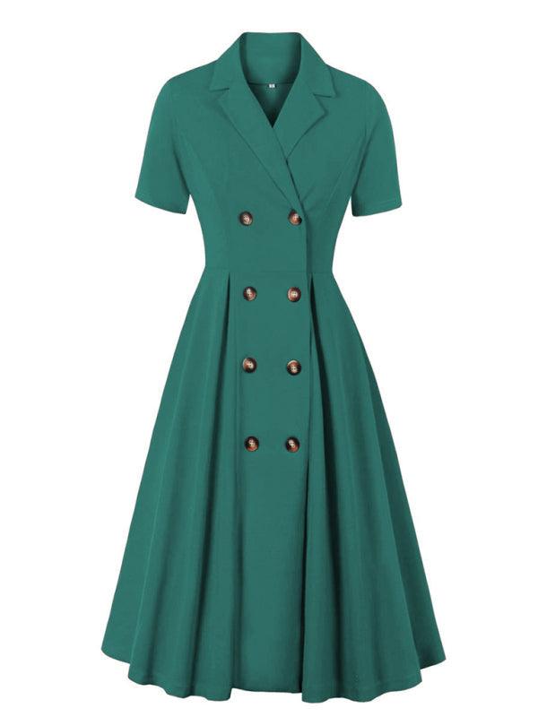 A-lijn Jurk met Dubbelzijdige Sluiting - Midi Dresses - Jurkjes.co