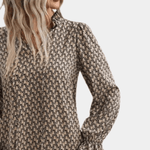 A-lijn Jurk met Geometrisch Patroon - CB- Dresses - Jurkjes.co