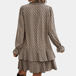 A-lijn Jurk met Geometrisch Patroon - CB- Dresses - Jurkjes.co