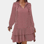 A-lijn Jurk met Geometrisch Patroon - CB- Dresses - Jurkjes.co