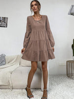 A-lijn Jurk met Lange Mouwen en Laagjes - Group10 - Jurkjes.co