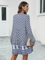 A-lijn Jurk met Paisleyprint en V-hals - Group4 - Jurkjes.co