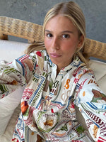 A-lijn Jurk met Patchwork en Knopen - Group11 - Jurkjes.co