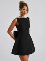 A-Lijn Jurk met Strikaccent - Mini Dresses - Jurkjes.co