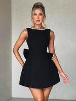 A-Lijn Jurk met Strikaccent - Mini Dresses - Jurkjes.co