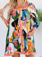 A-lijn Jurk met Tropische Print - Group9 - Jurkjes.co