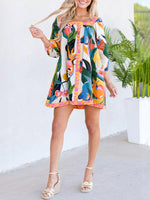 A-lijn Jurk met Tropische Print - Group9 - Jurkjes.co