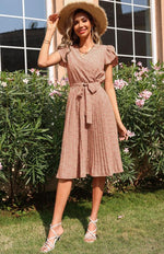 A-lijn Jurk met V-hals en Bloemenprint - Maxi Dresses - Jurkjes.co