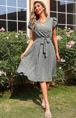 A-lijn Jurk met V-hals en Bloemenprint - Maxi Dresses - Jurkjes.co