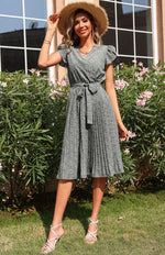 A-lijn Jurk met V-hals en Bloemenprint - Maxi Dresses - Jurkjes.co