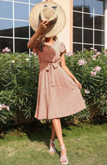 A-lijn Jurk met V-hals en Bloemenprint - Maxi Dresses - Jurkjes.co