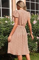 A-lijn Jurk met V-hals en Bloemenprint - Maxi Dresses - Jurkjes.co