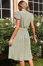 A-lijn Jurk met V-hals en Bloemenprint - Maxi Dresses - Jurkjes.co