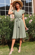 A-lijn Jurk met V-hals en Bloemenprint - Maxi Dresses - Jurkjes.co