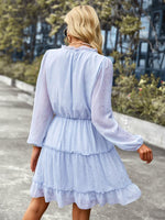 A-lijn Jurk met V-hals en Geometrisch Patroon - Mini Dresses - Jurkjes.co