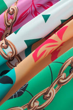 Abstracte Mini Jurk met Halve Mouwen en Notch Hals - Mini Dresses - Jurkjes.co