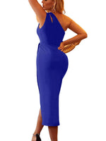 Asymmetrische Jurk met Open Schouder - Midi Dresses - Jurkjes.co