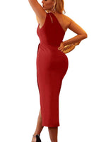 Asymmetrische Jurk met Open Schouder - Midi Dresses - Jurkjes.co