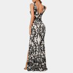 Avondjurk met Geometrisch Patroon - Women Summer Dress - Jurkjes.co