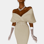 Avondjurk met Off-the-Shoulder Ontwerp - CB - Dresses - Jurkjes.co