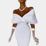 Avondjurk met Off-the-Shoulder Ontwerp - CB - Dresses - Jurkjes.co