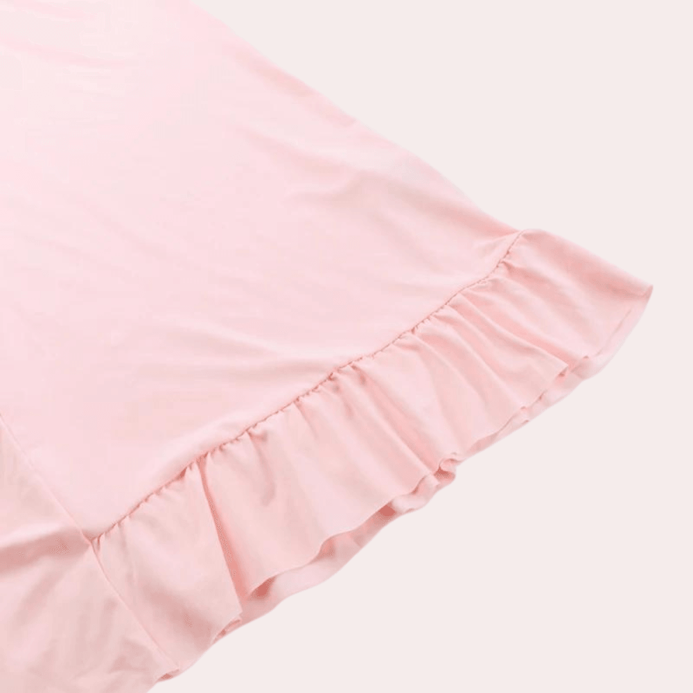 Avondjurk met Ruches en Split - CB - Dresses - Jurkjes.co